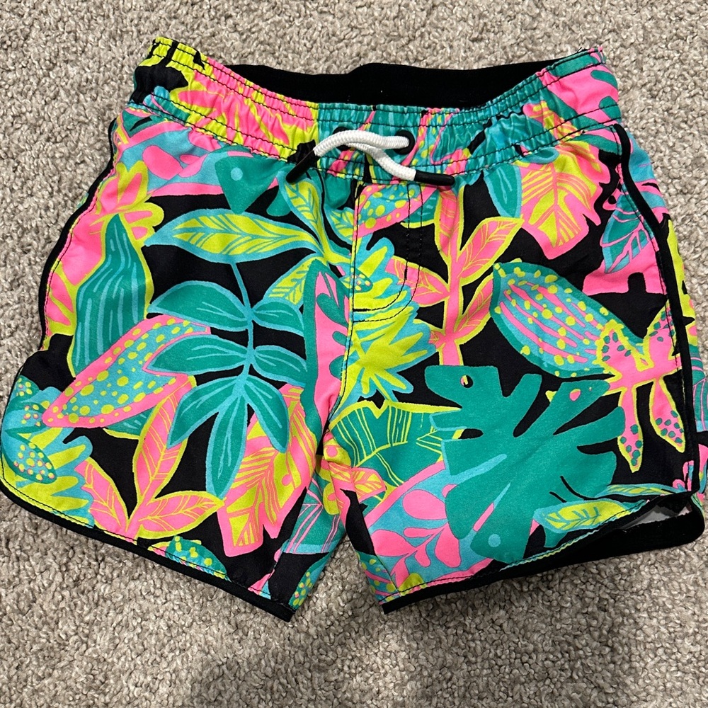 Cat & Jack Tropical Swim Trunks